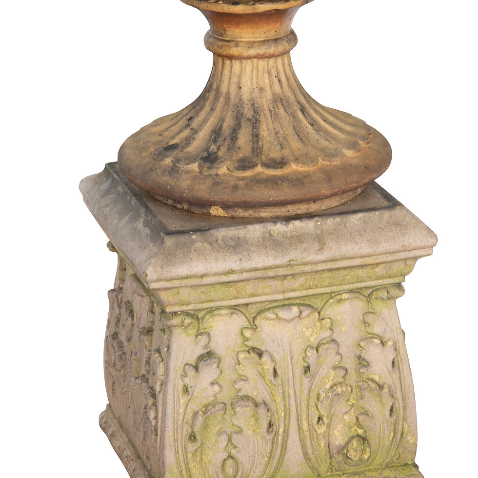 Thumbnail: 19th Century Terracotta Urn on Pedestal
