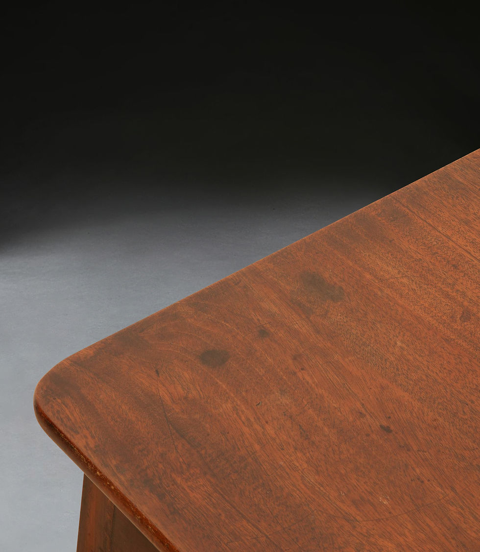 Thumbnail: Geo III Mahogany and Fruitwood Cricket Table