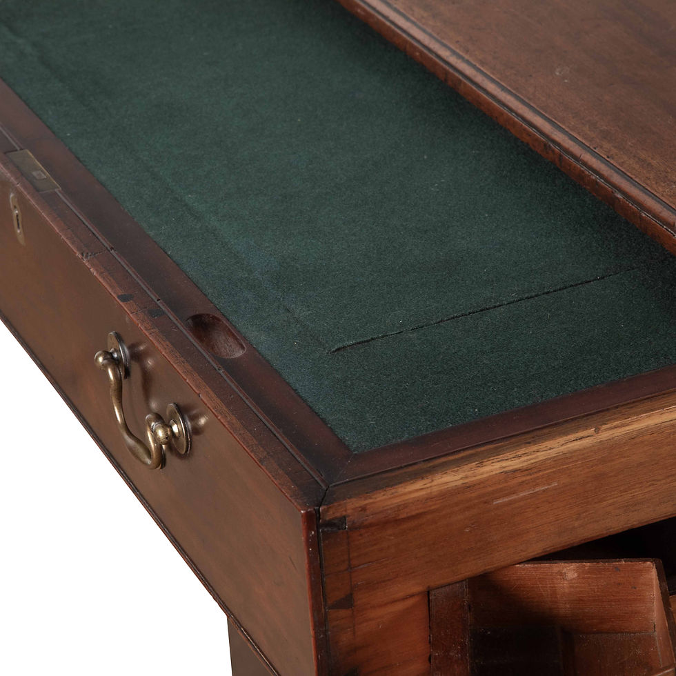 Thumbnail: C18th Mahogany `Grendy` Kneehole Desk