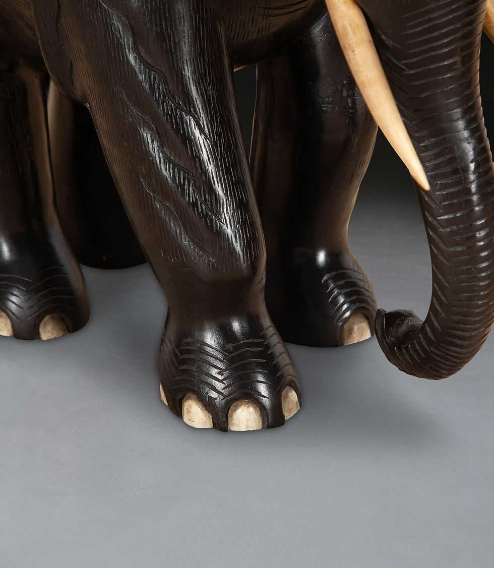 Thumbnail: 19th Century Pair of Ebony Elephants