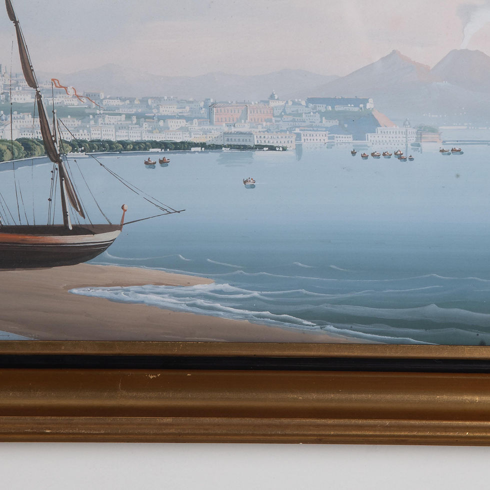 Thumbnail: Pair of 19th Century Italian Gouaches of Naples