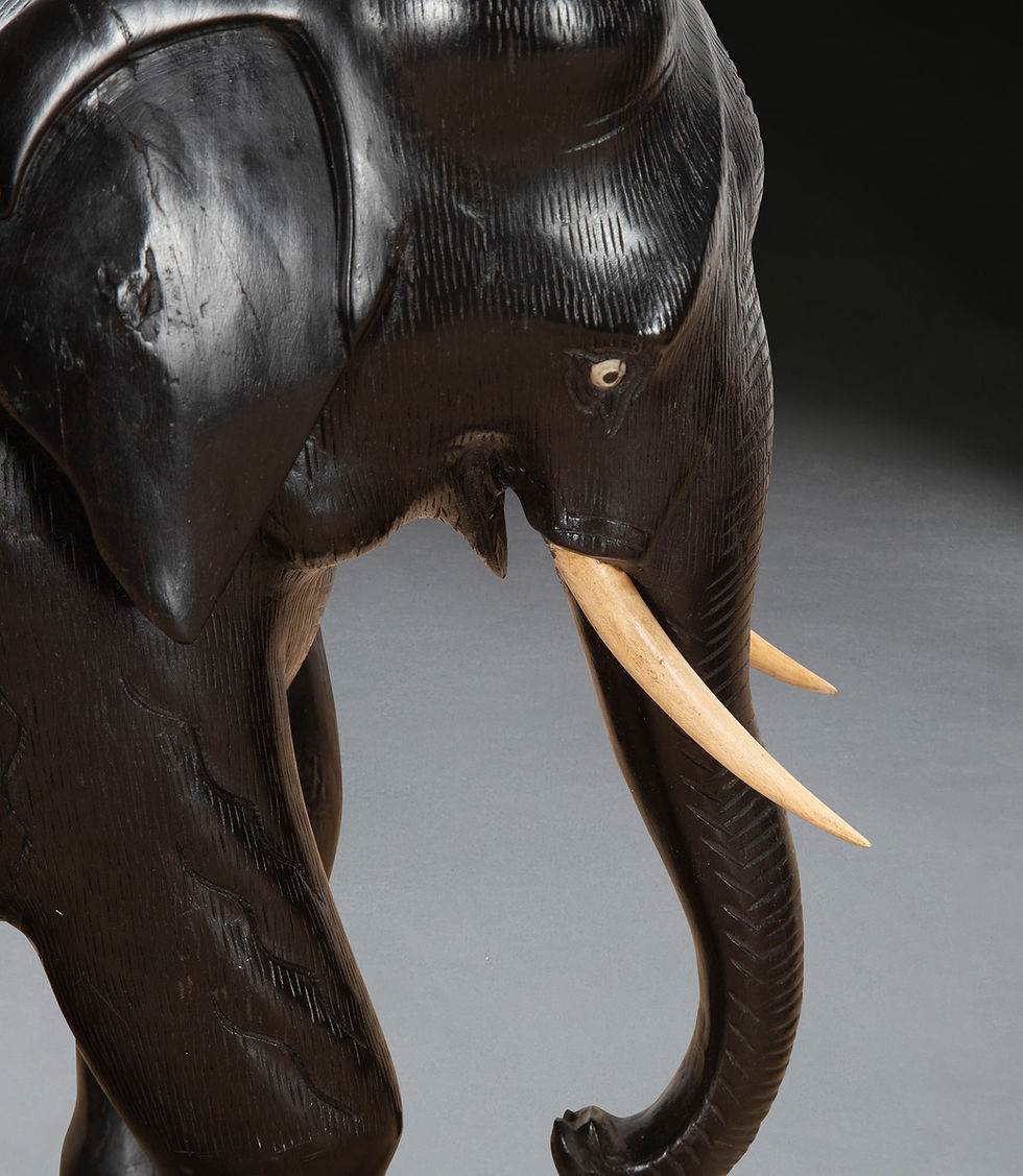 Thumbnail: 19th Century Pair of Ebony Elephants