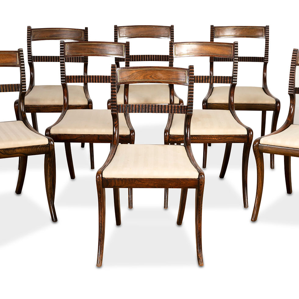 Thumbnail: Regency set of 10 Dining Chairs