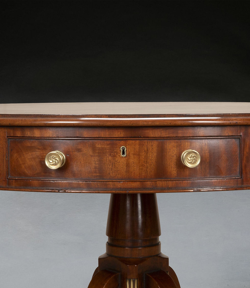 Thumbnail: Regency Mahogany Drum Table