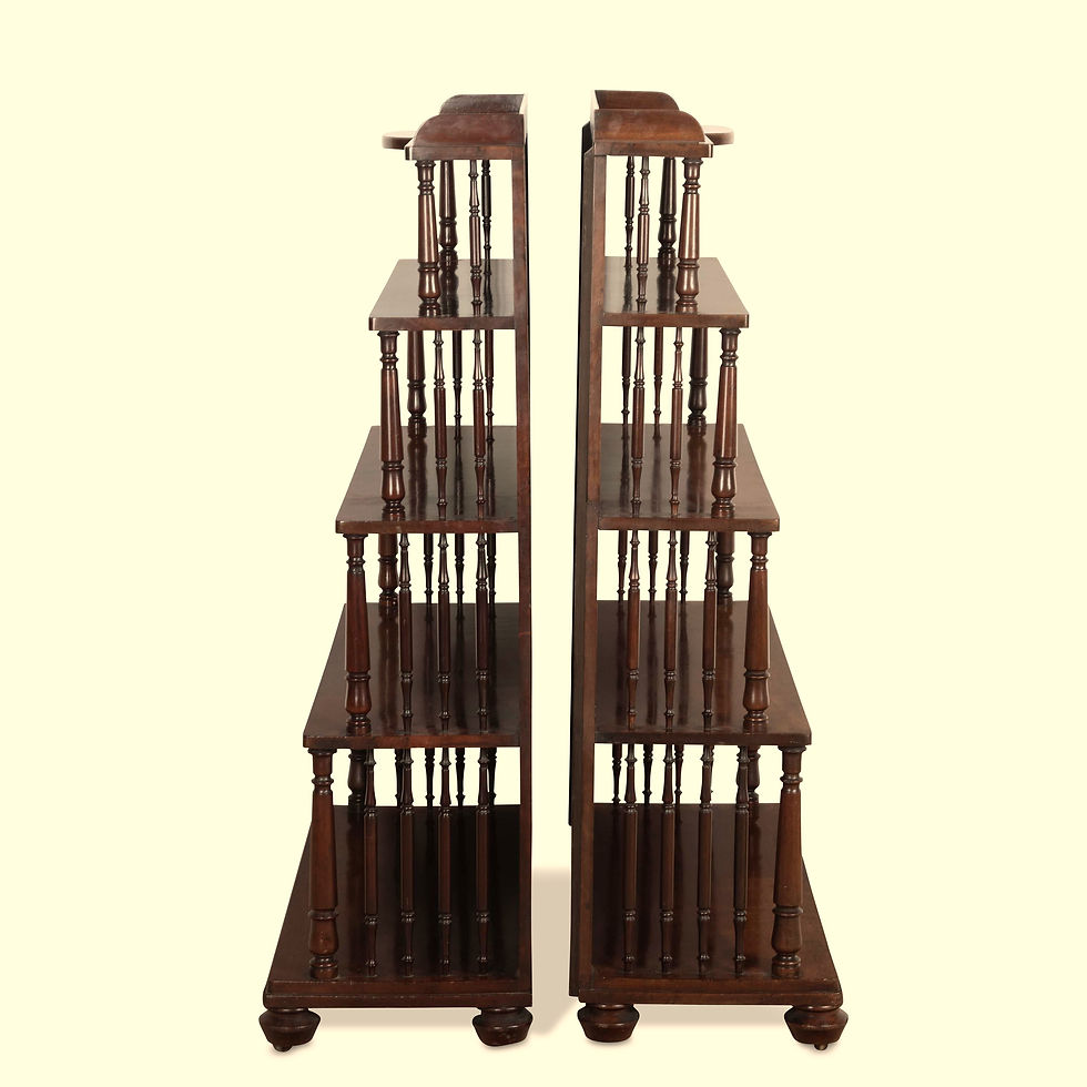 Thumbnail: Pair of 19th Century Regency Mahogany Bookcases
