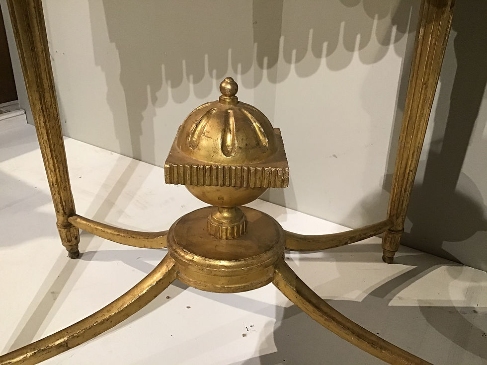 Thumbnail: A Stylish late C18th Continental Giltwood Console Table