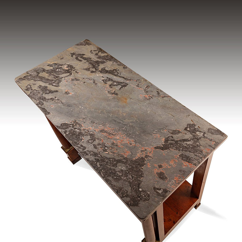 Thumbnail: A 19th Century Walnut & Marble French Console Table