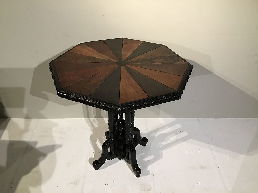 Thumbnail: C19th Anglo Indian Specimen Wood Occasional Table