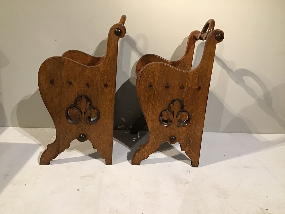 Thumbnail: A Stylish Pair of C19th Oak Stools