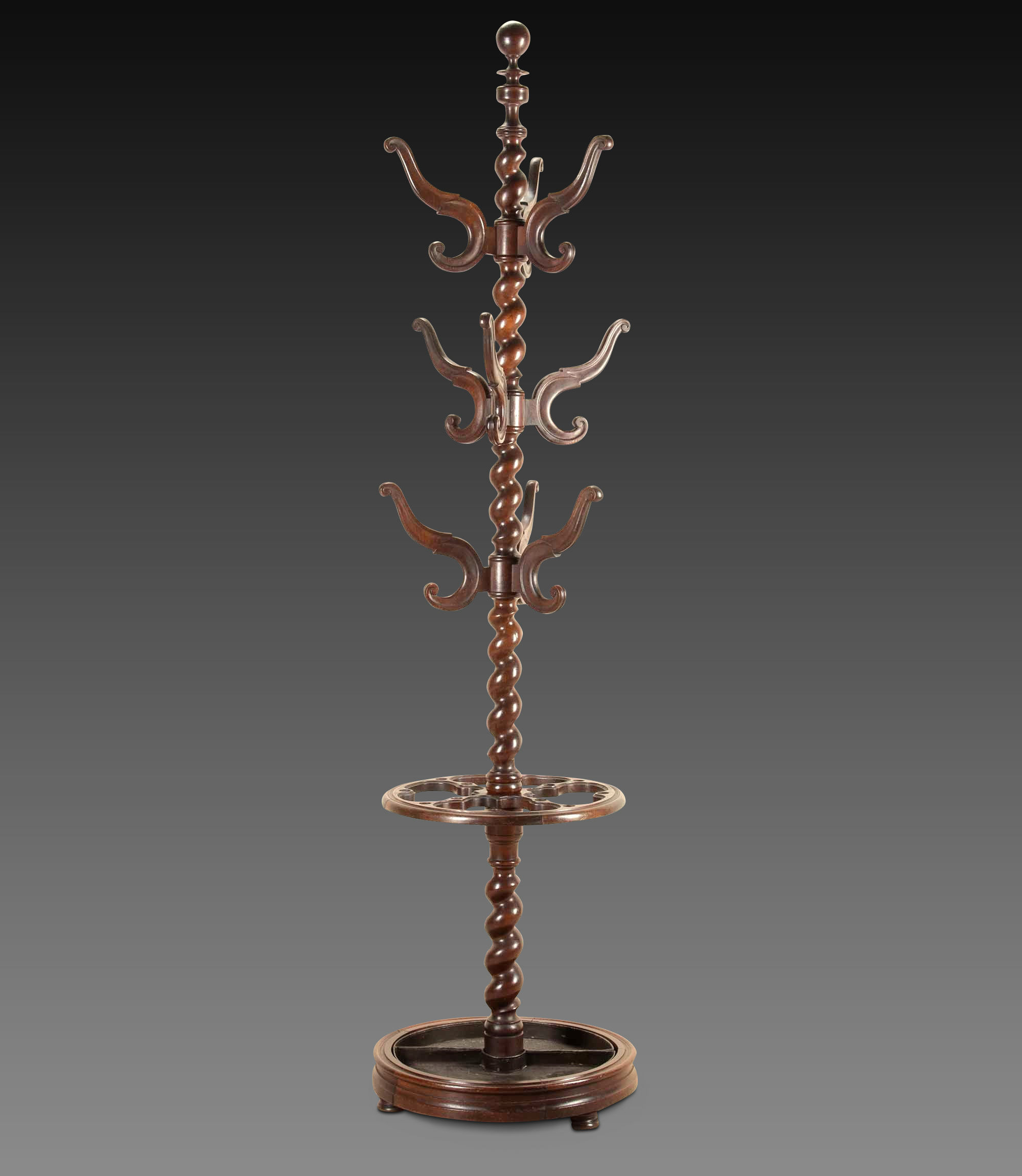 Large 19th Century Carved Hall Stand