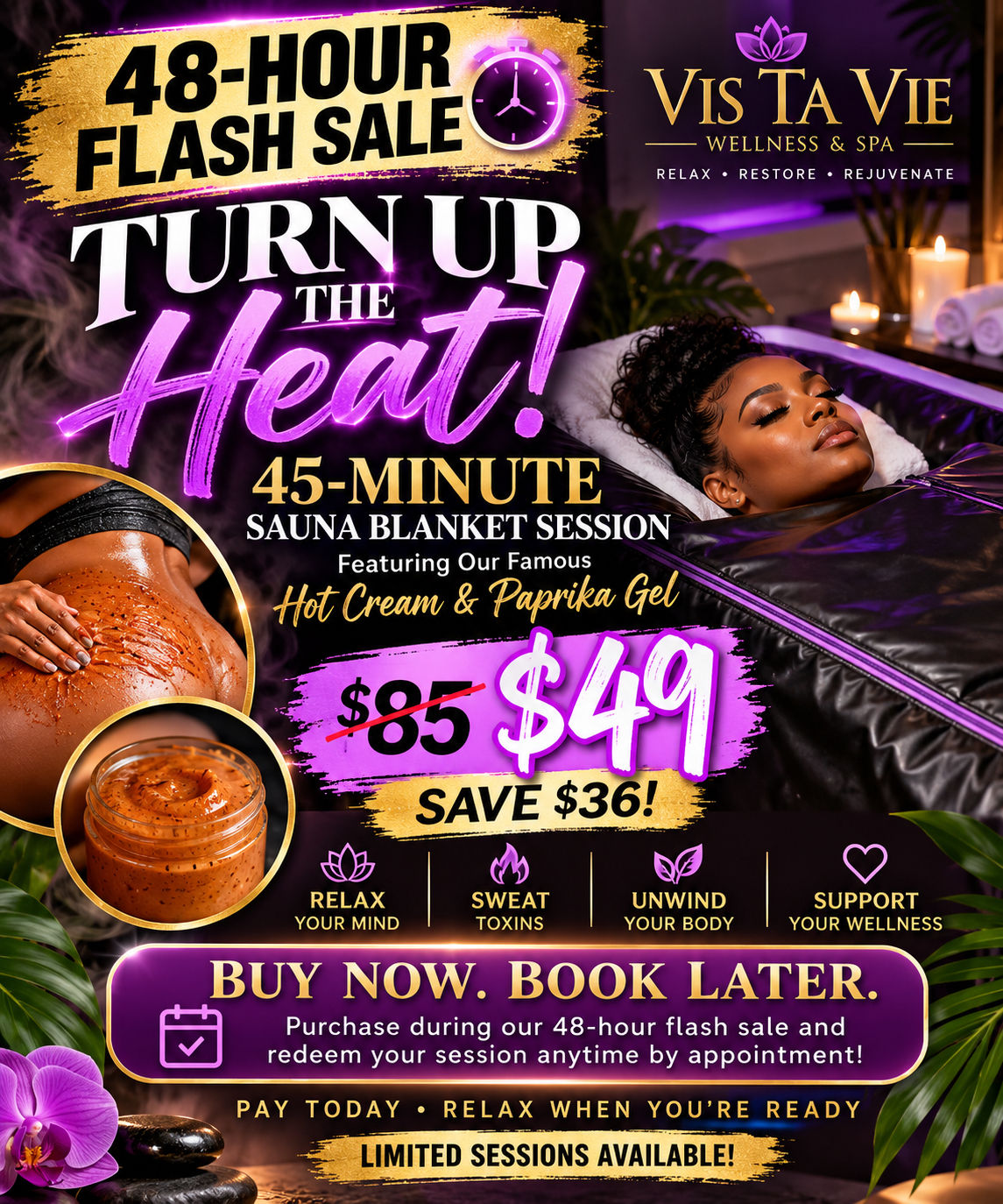 Flash Sale Sauna!