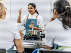 Demonstration at The Vegan School