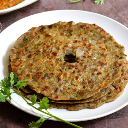 Bhajani Thalipeeth Vegan and gluten free flatbread