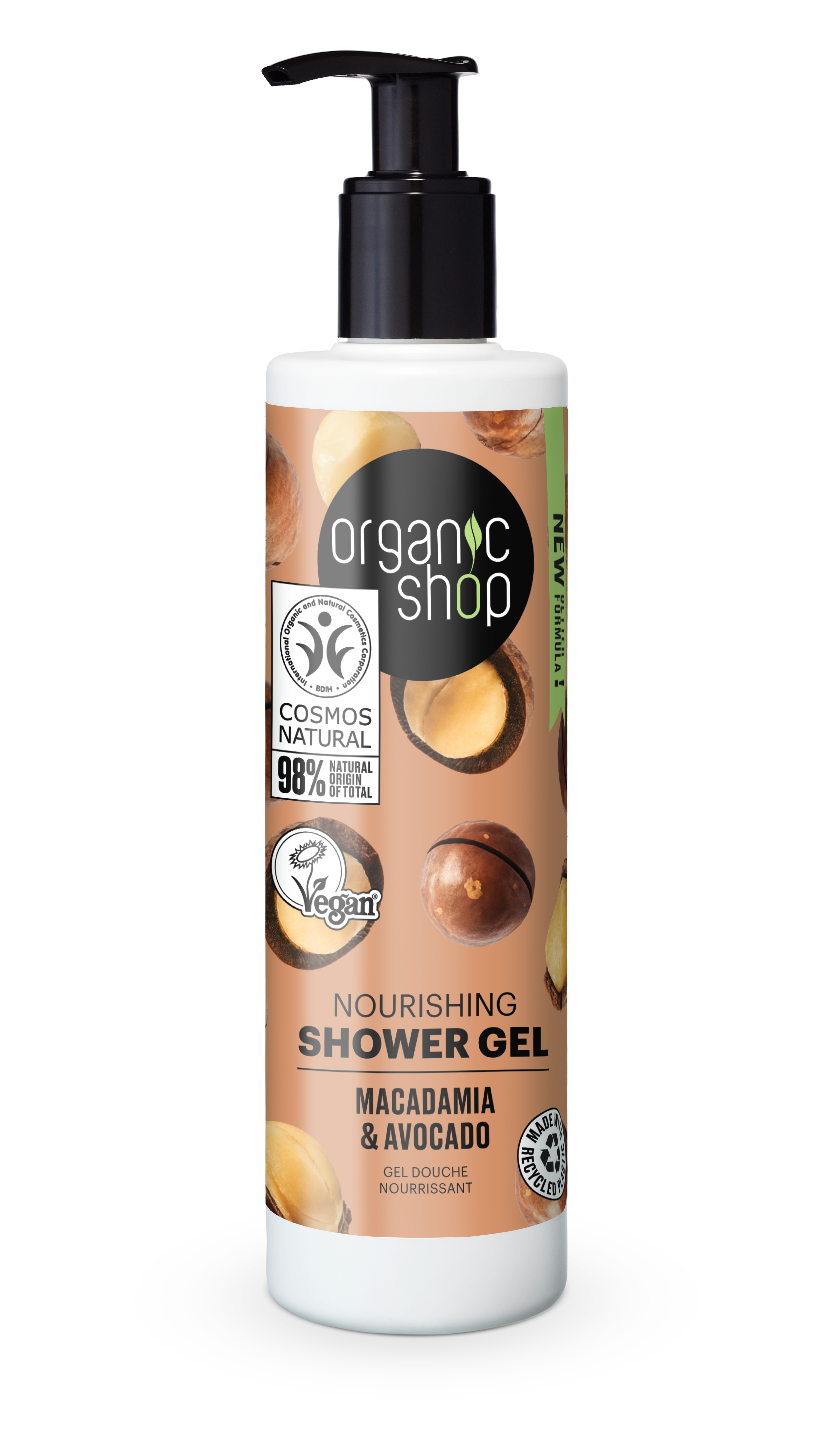 ORGANIC SHOP - GEL DE DUCHA NUTRITIVO - MACADAMIA Y PALTA