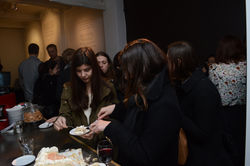 Exhibition opening night