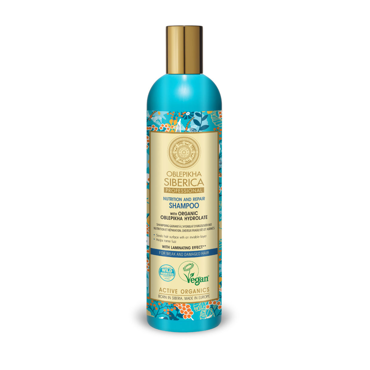 NATURA SIBERICA  SHAMPOO VEGANO OBLEPIKHA - CABELLO DÉBIL Y DAÑADO