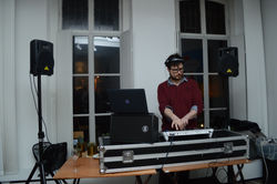 Exhibition opening night