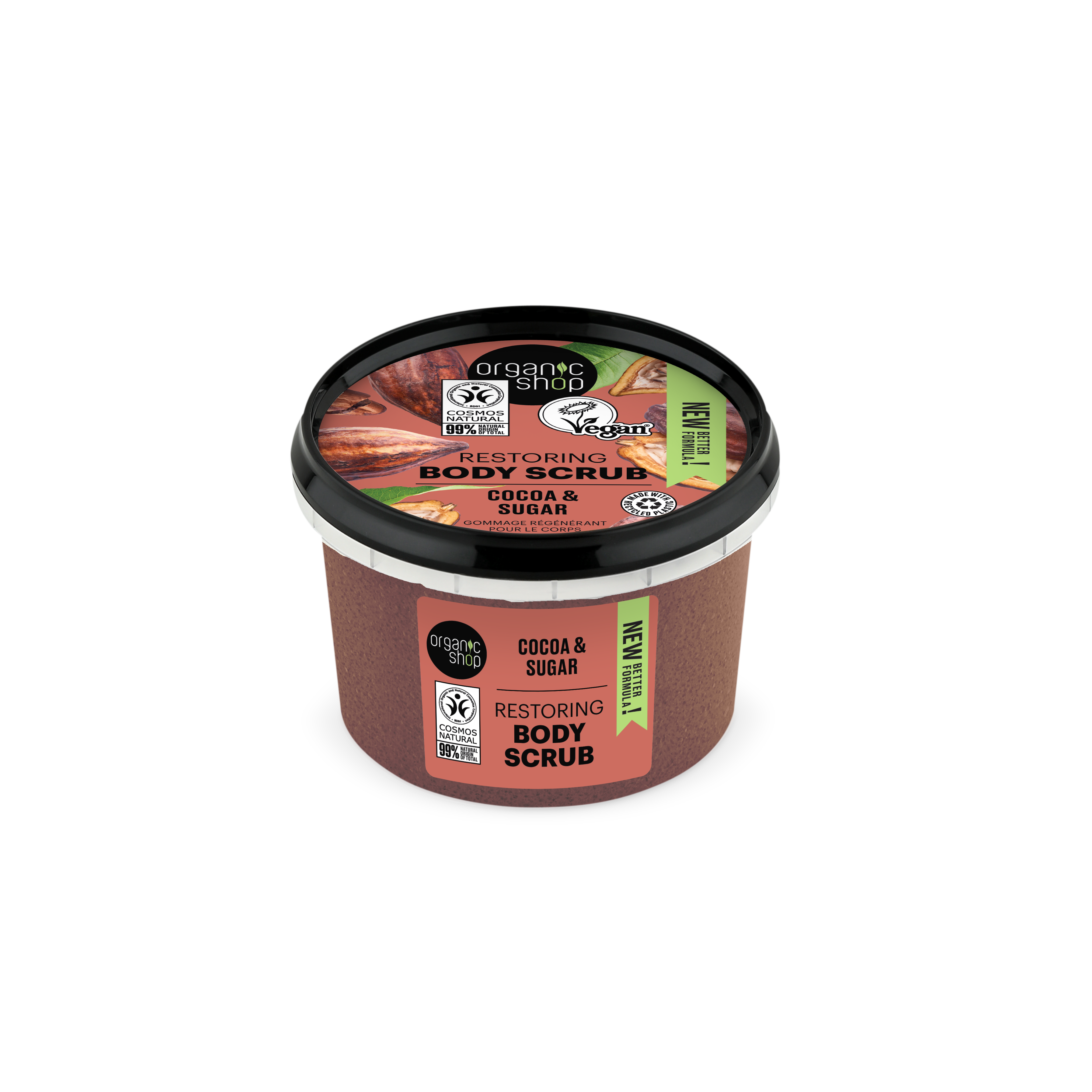 ORGANIC SHOP - EXFOLIANTE CORPORAL - CHOCOLATE Y AZÚCAR