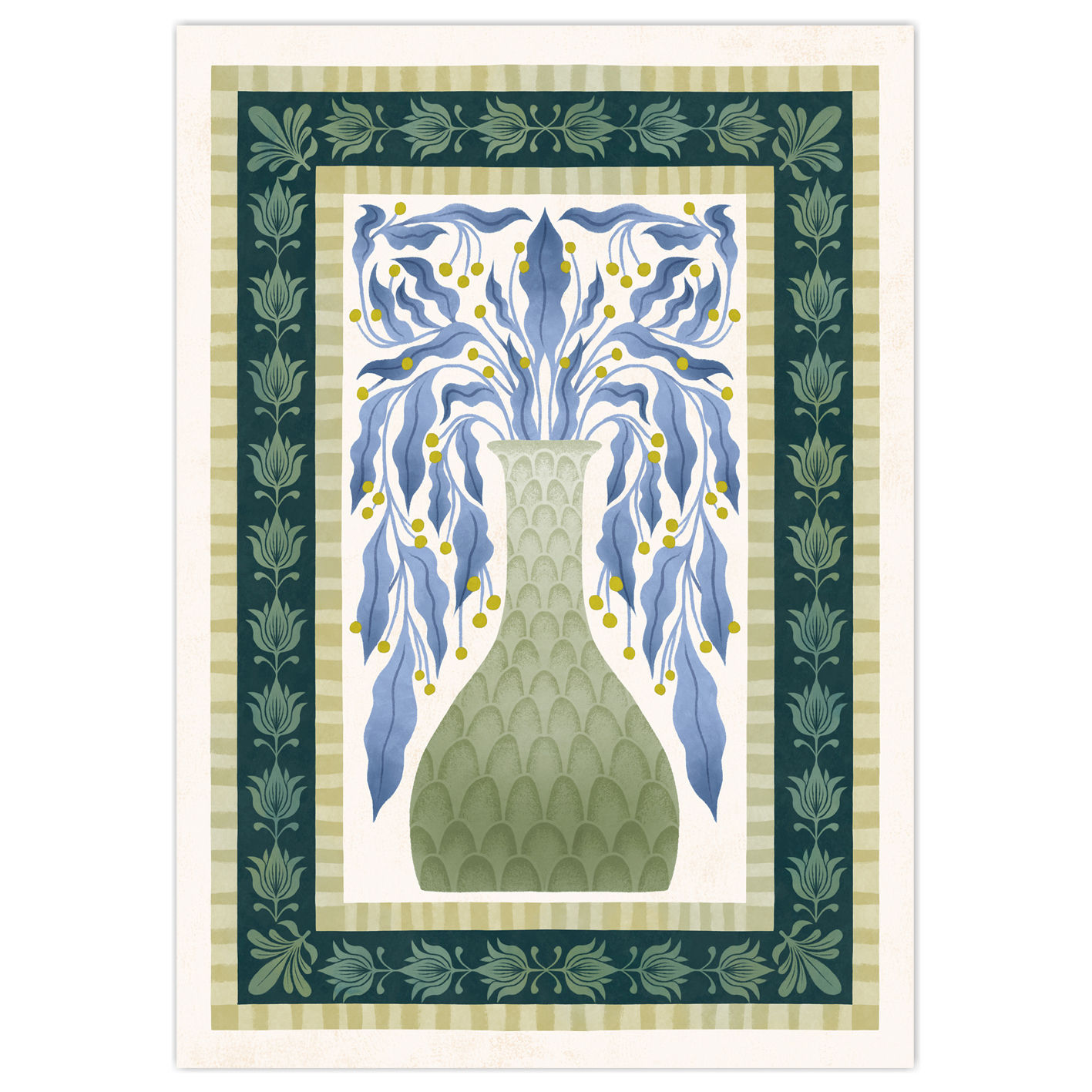 Art Nouveau vaas print 