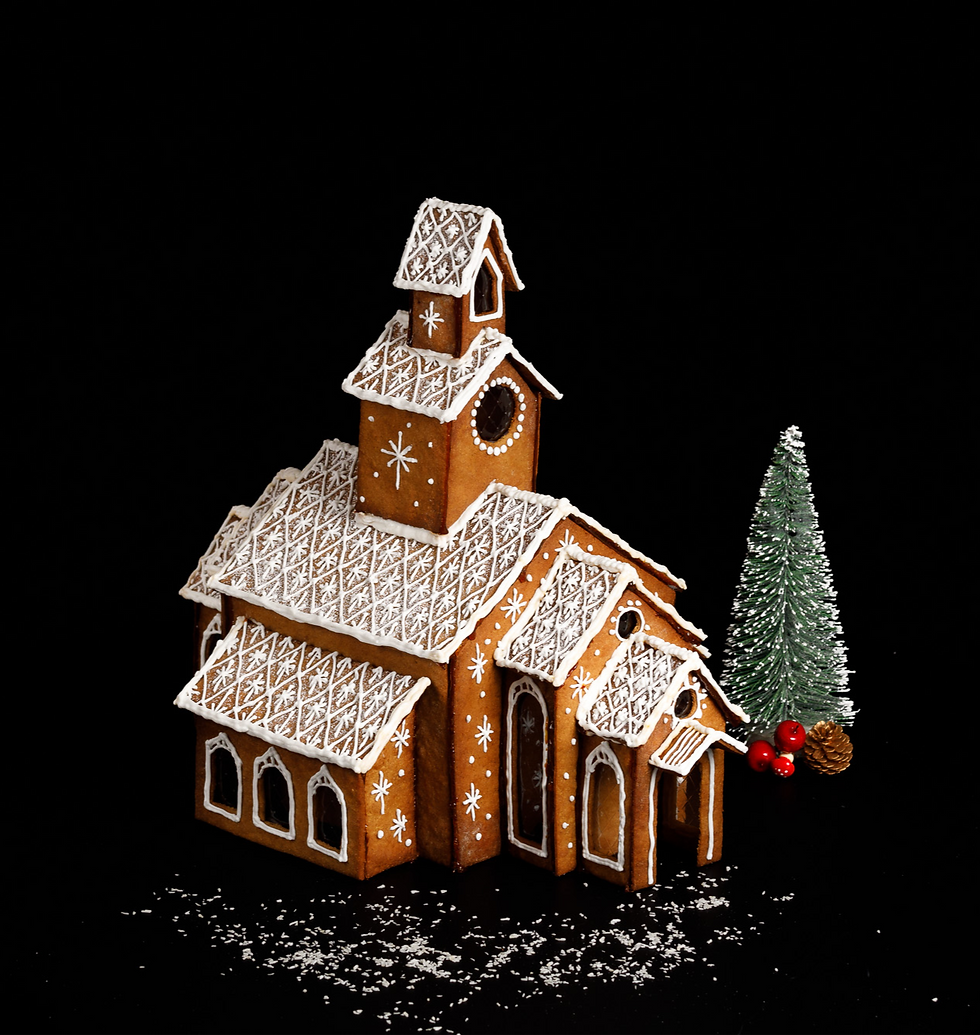 Thumbnail: Winter Wonderland Gingerbread Church