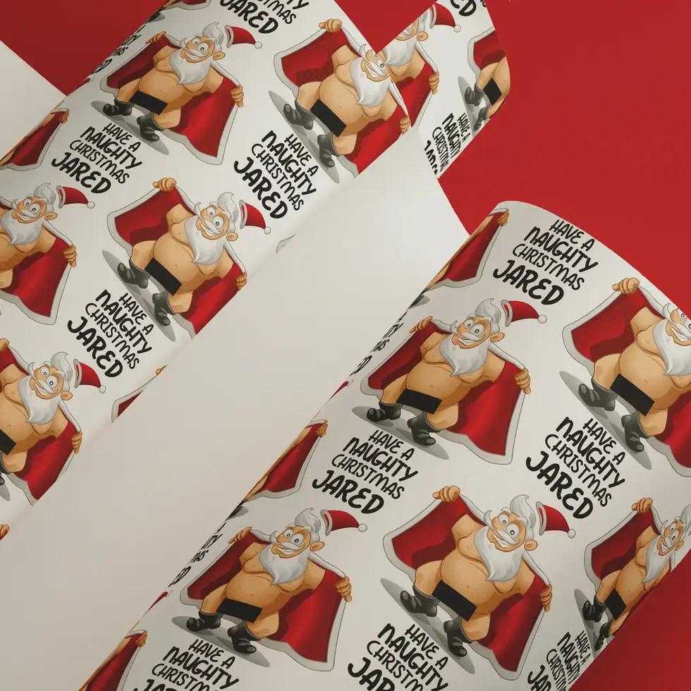 humorous holiday gift wrap for adults