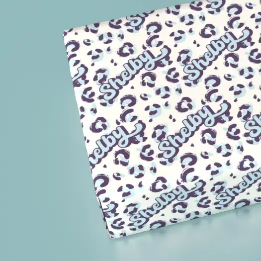 modern personalized gift wrap for girls
