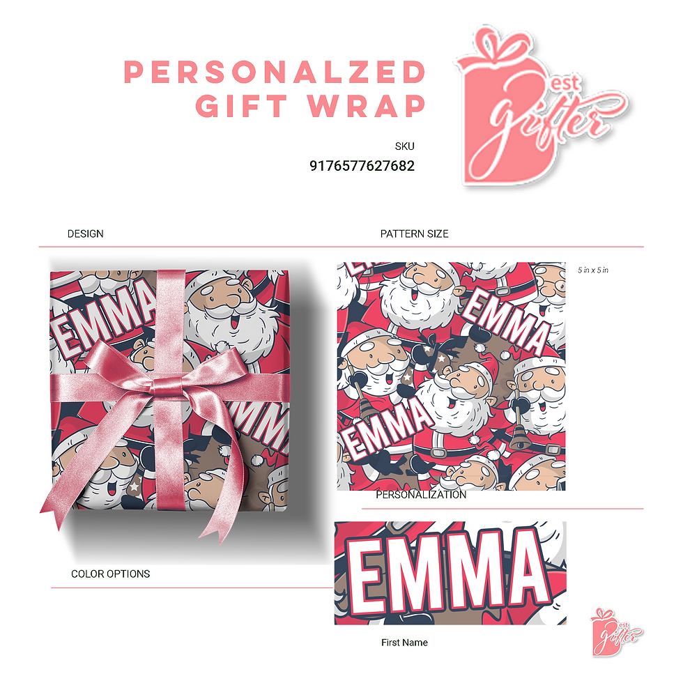 Thumbnail: Ho-Ho-Holiday Joy Custom Gift Wrap