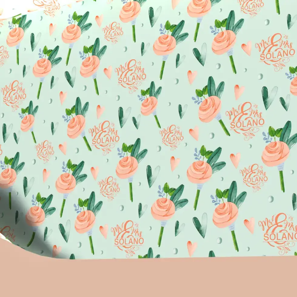 personalized couple’s celebration wrap