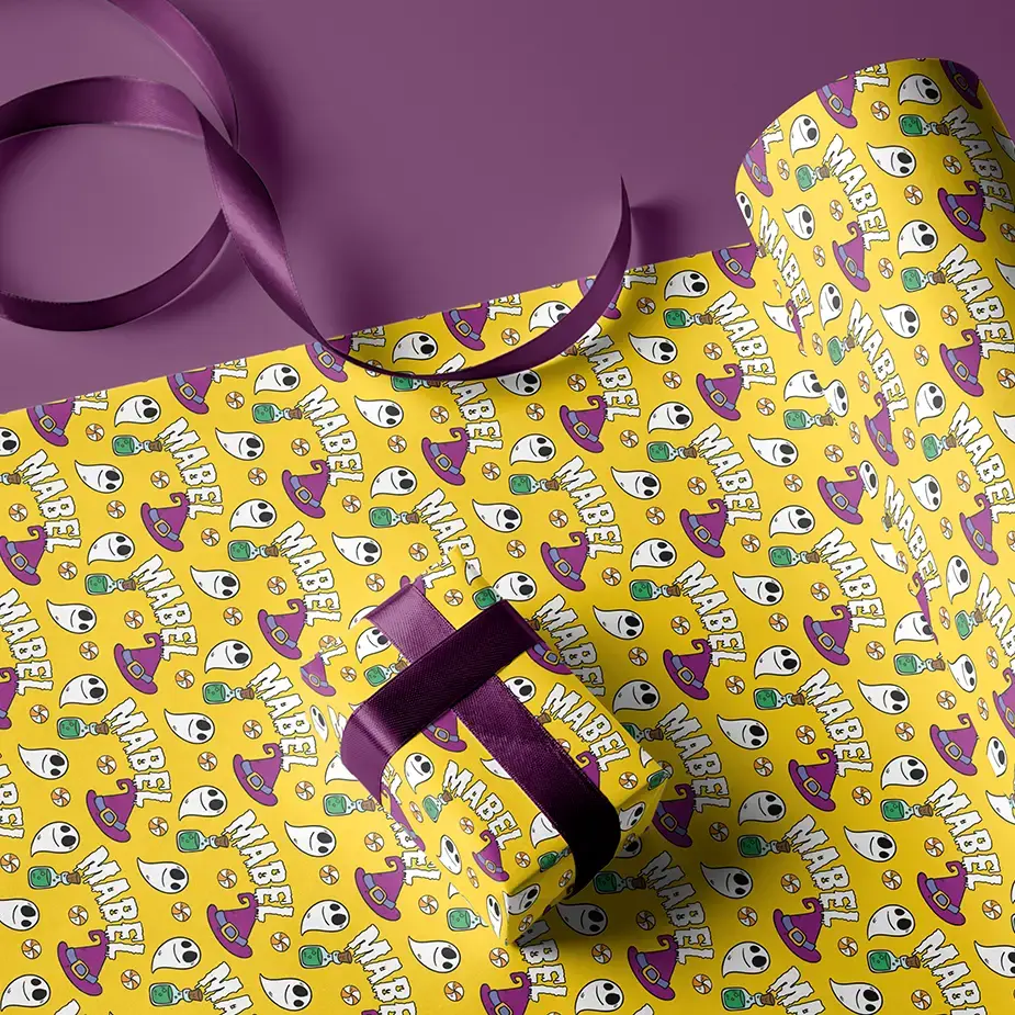 potion bottle halloween wrapping paper personalized