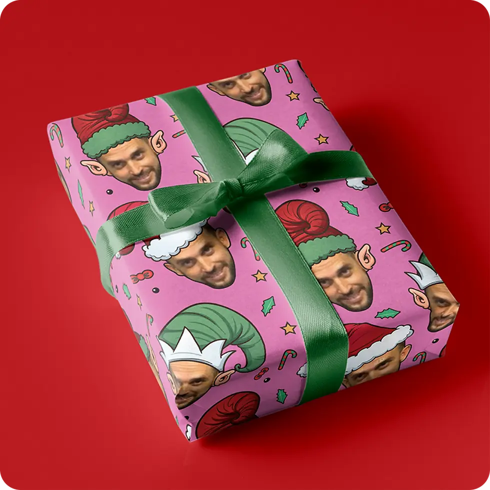 custom christmas wrapping paper