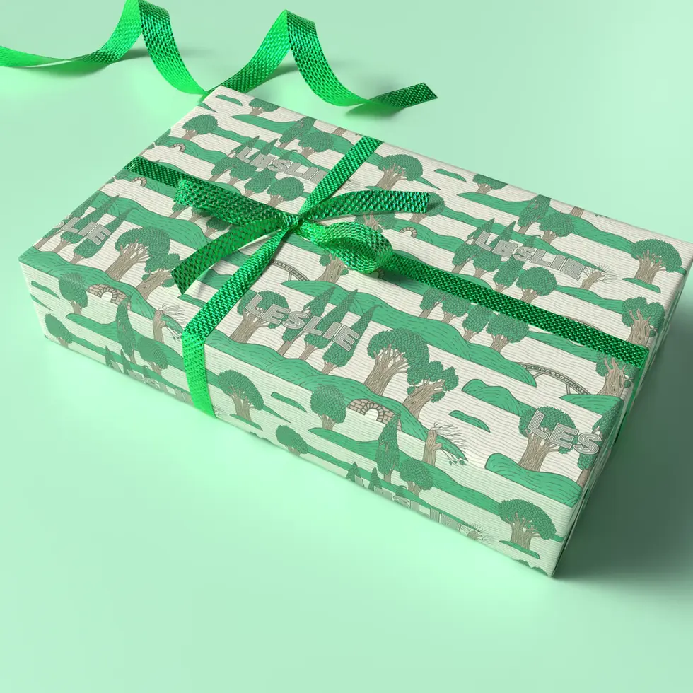 personalized name wrapping paper