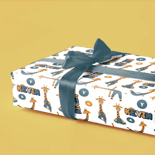 personalized baby shower wrapping paper