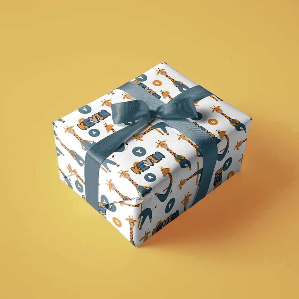 personalized wrapping paper