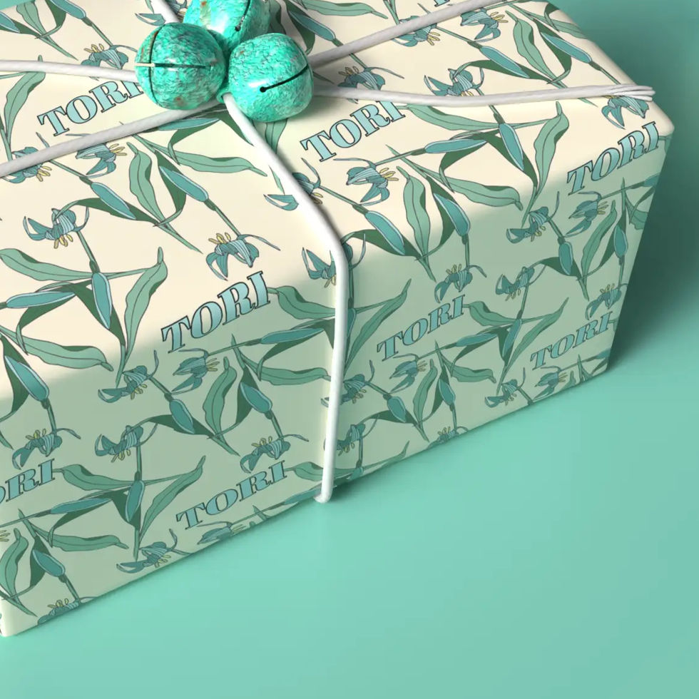 William Morris style wrapping paper