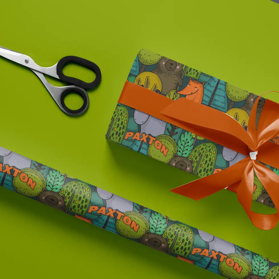 custom name children’s birthday paper