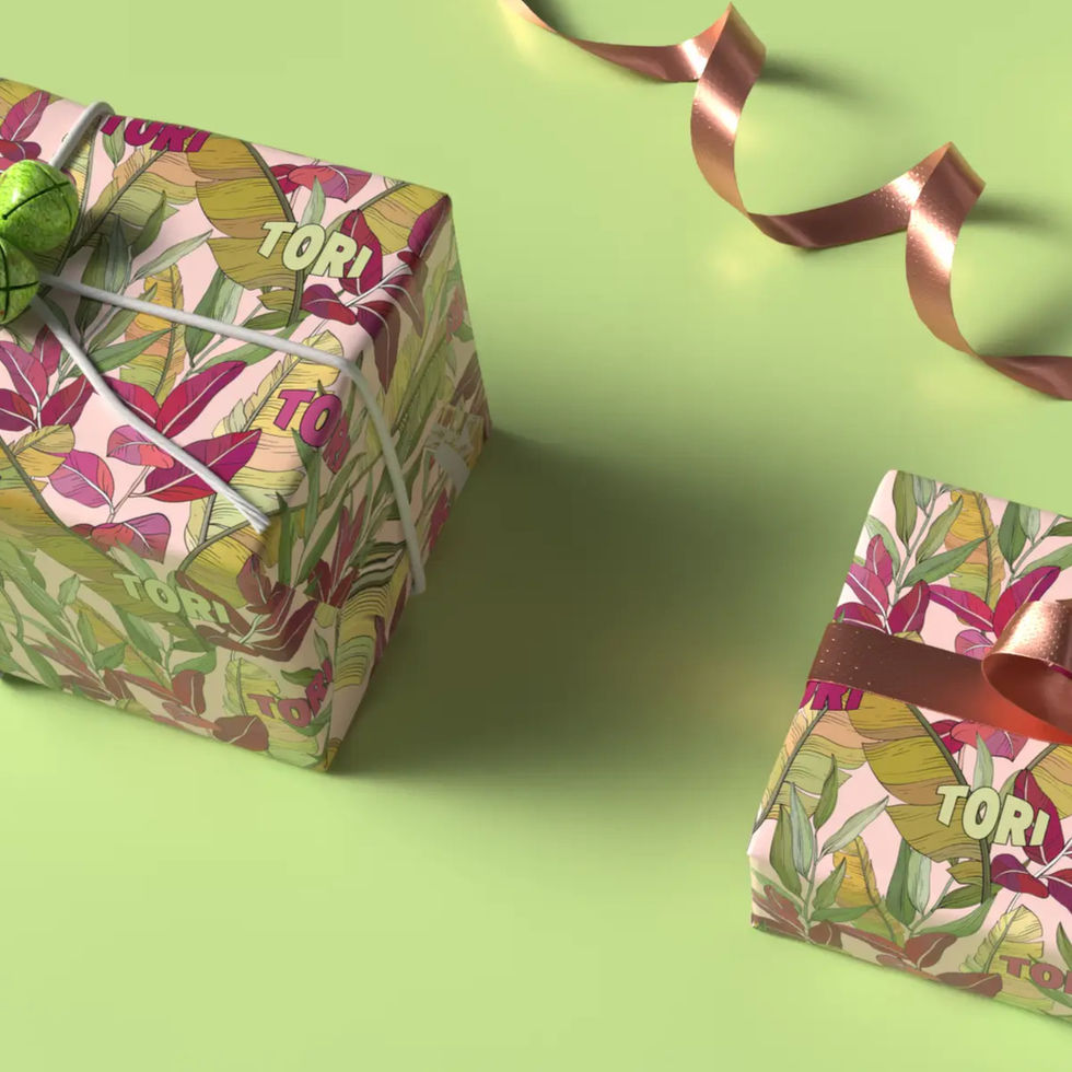 custom name wrapping paper