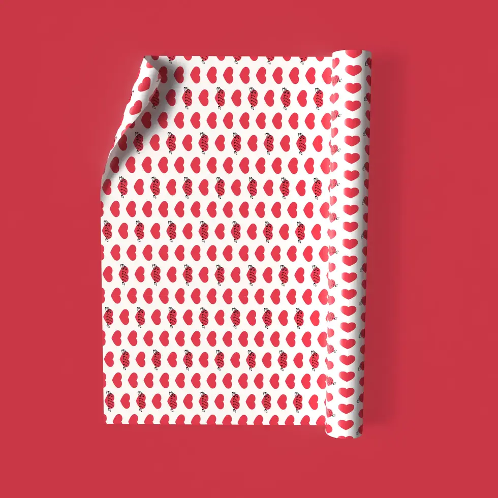 elegant personalized love wrapping paper