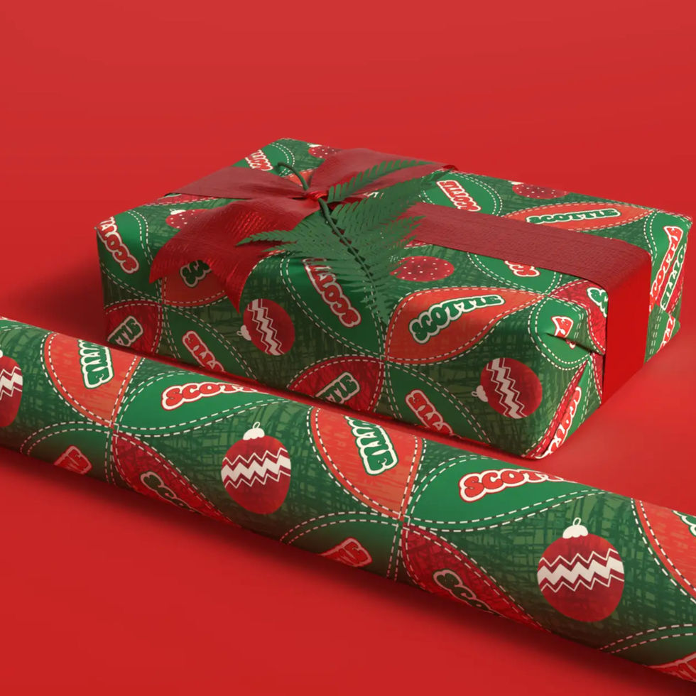 personalized Christmas wrapping paper