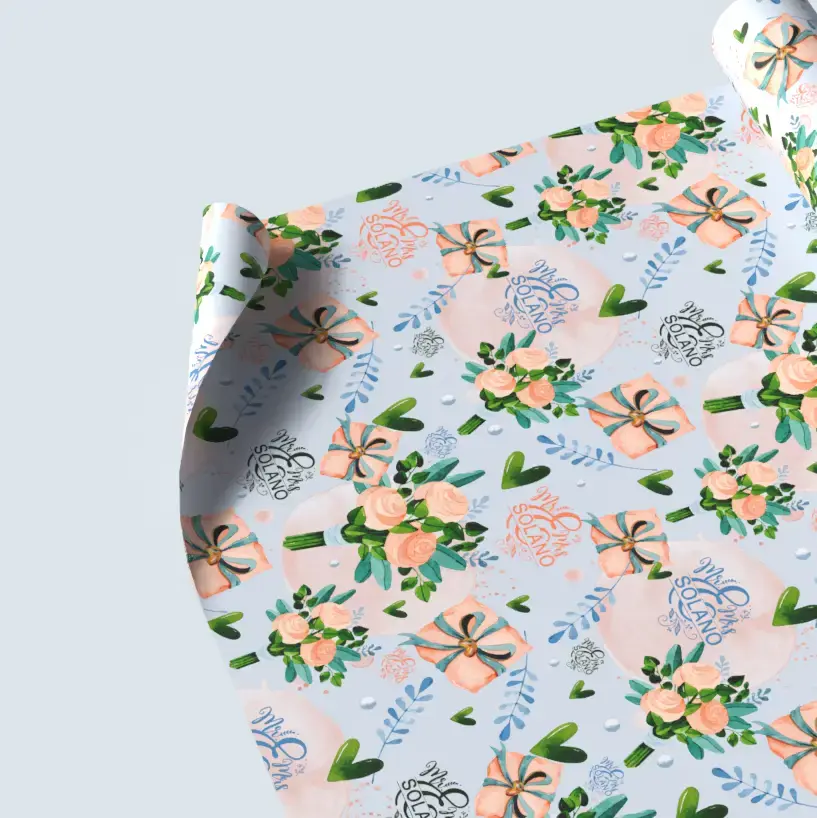 personalized bridal shower wrap