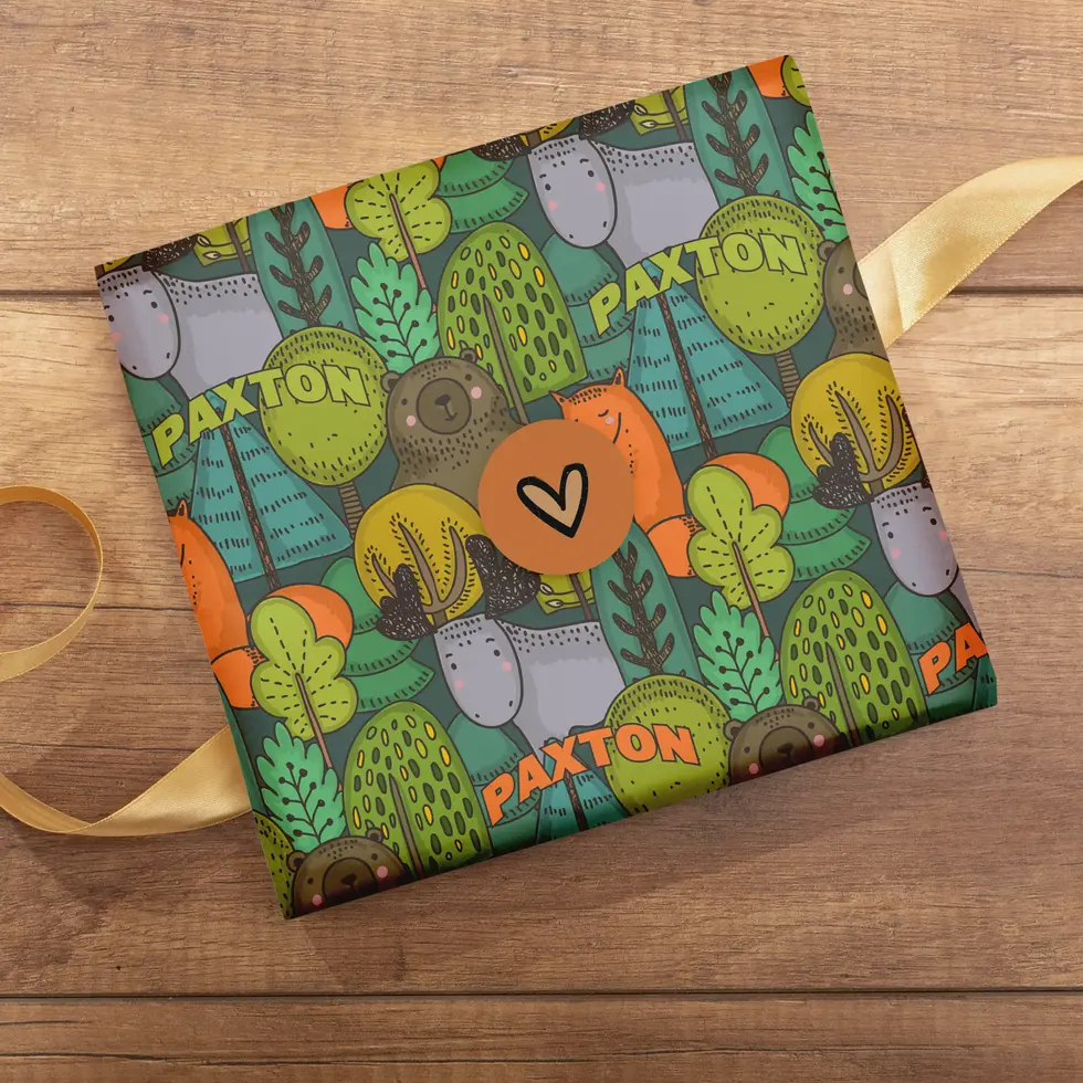 personalized gift wrap for girl