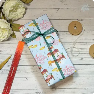 diagram showing height width and length measurements for ribbon calculation