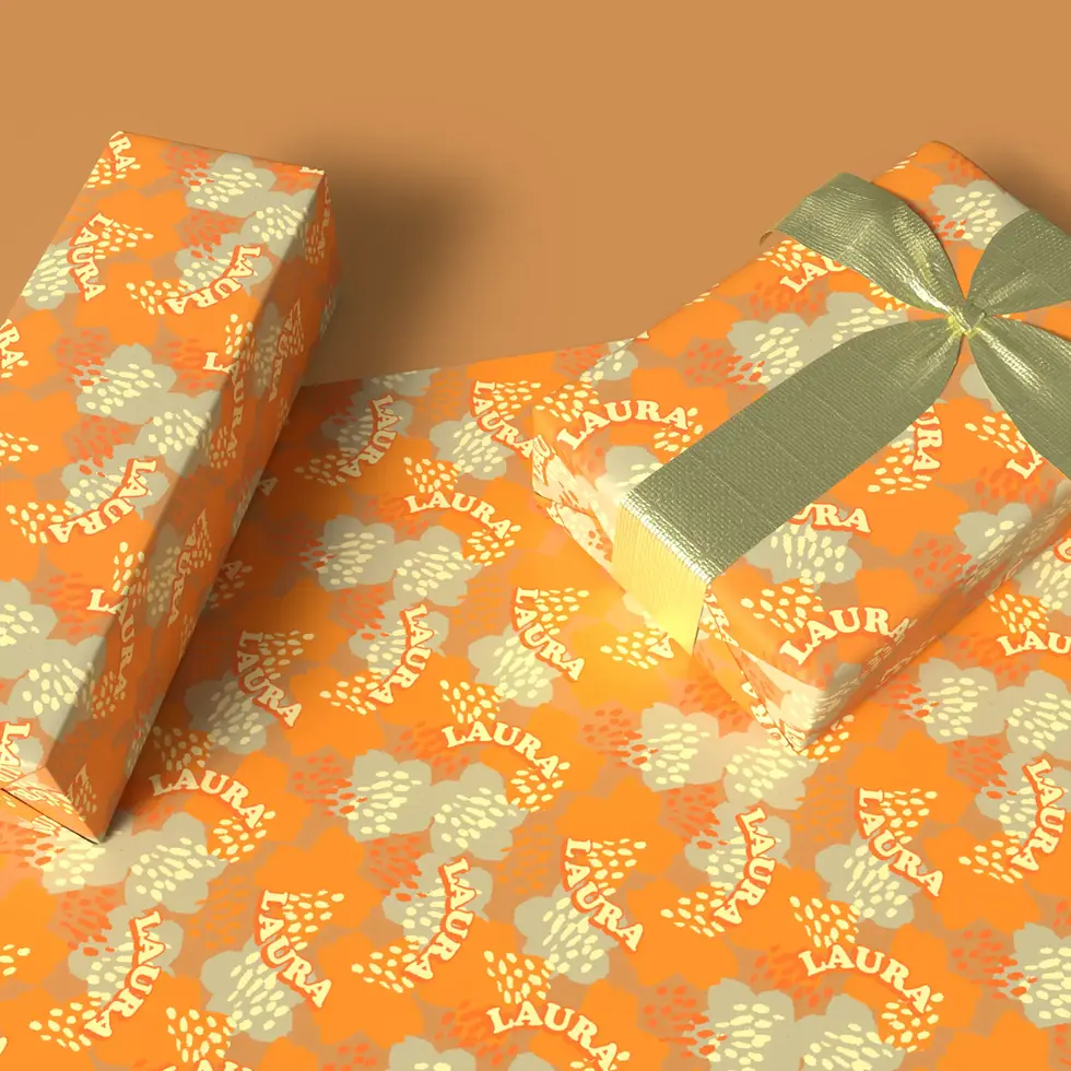 personalized birthday gift wrap for her