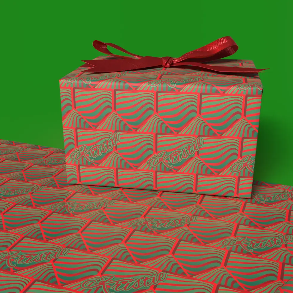 holiday wrapping paper with name