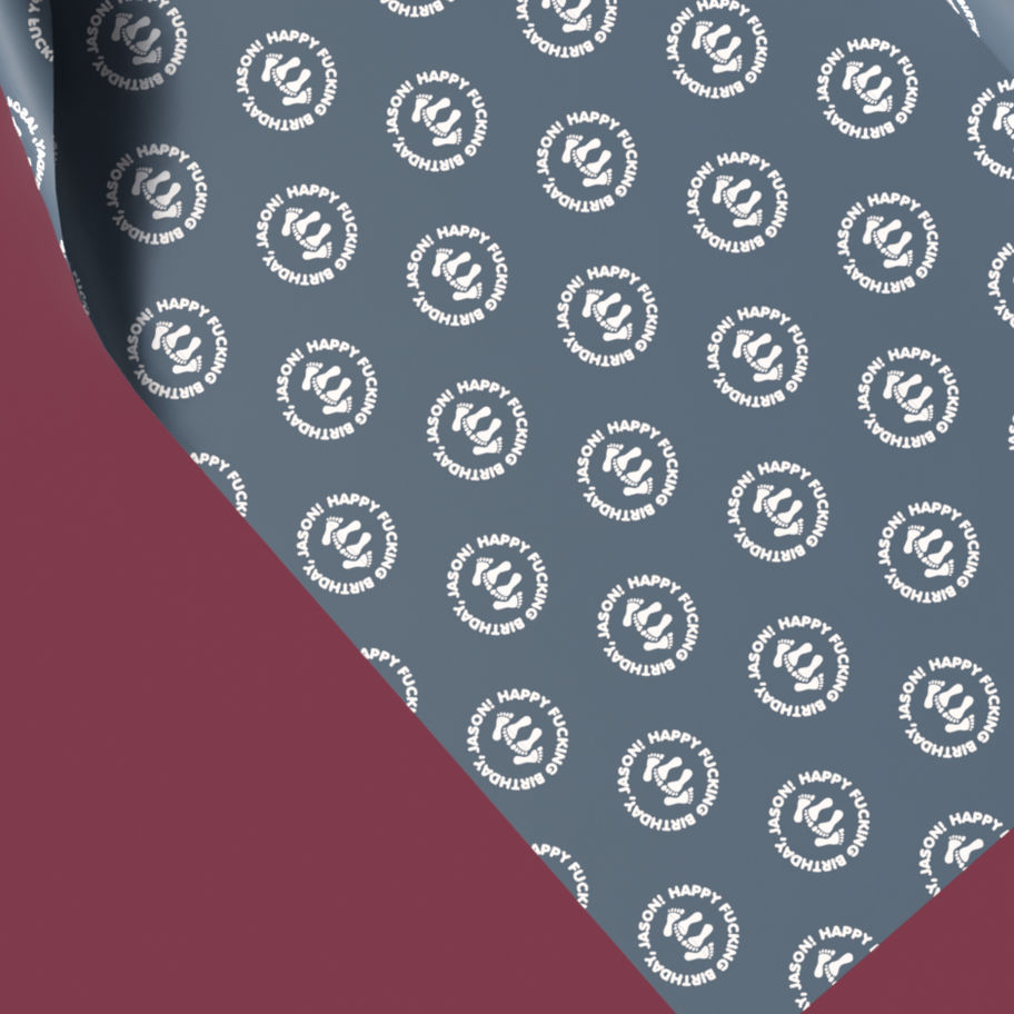customized adult humor gift wrap