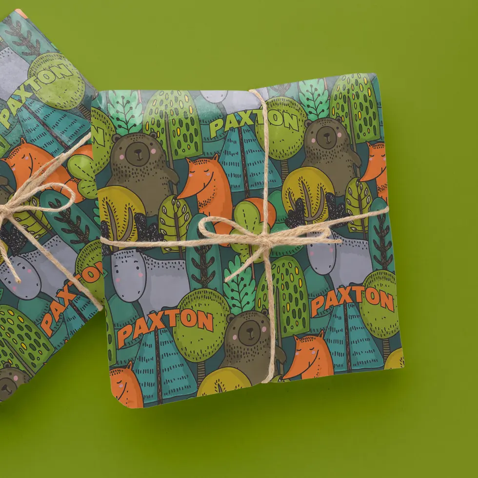 personalized gift wrap for kids