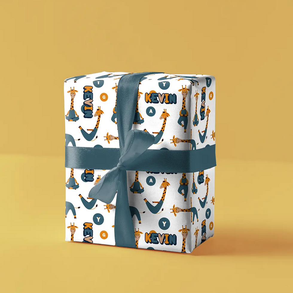 custom name gift wrap