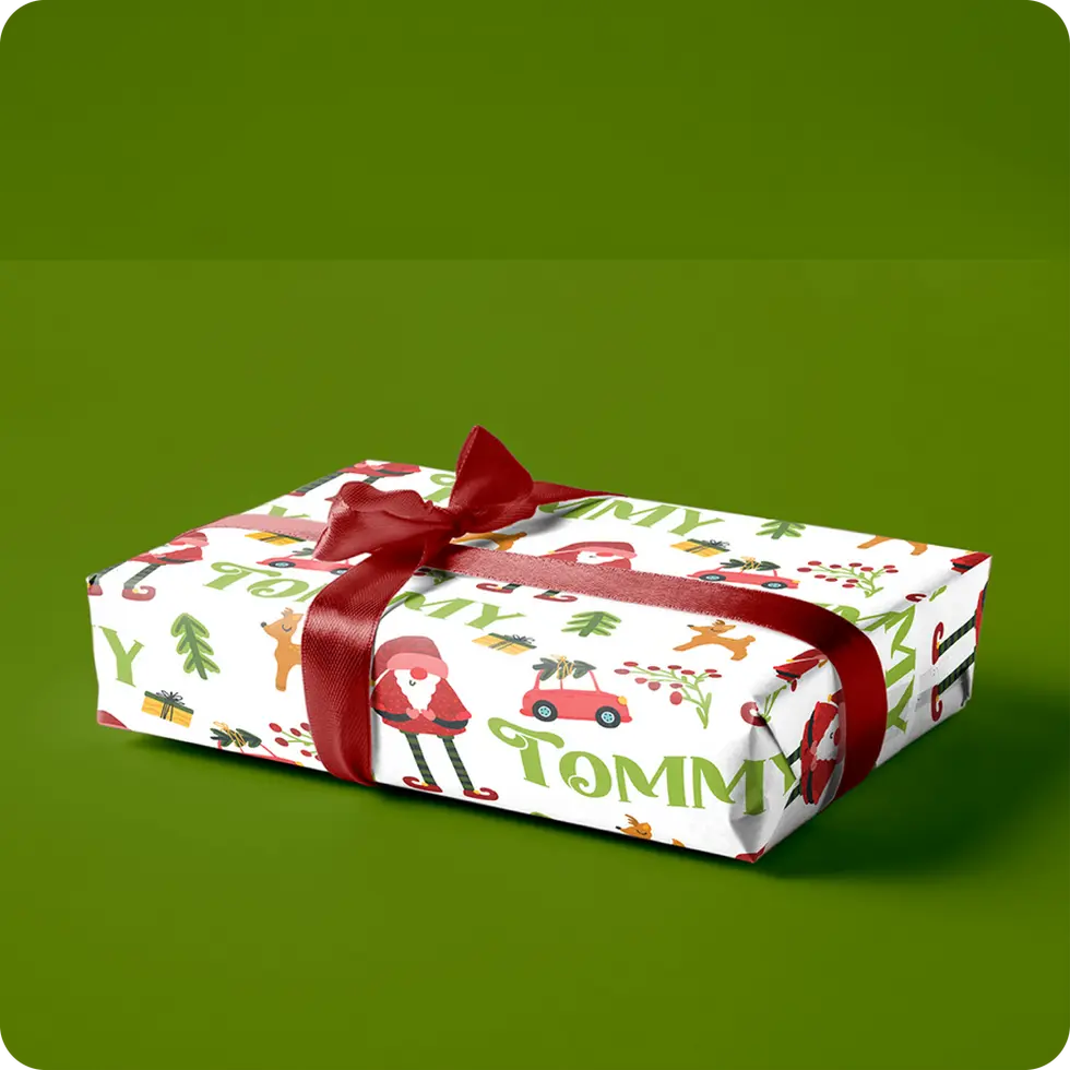 reindeer toy car pattern wrap