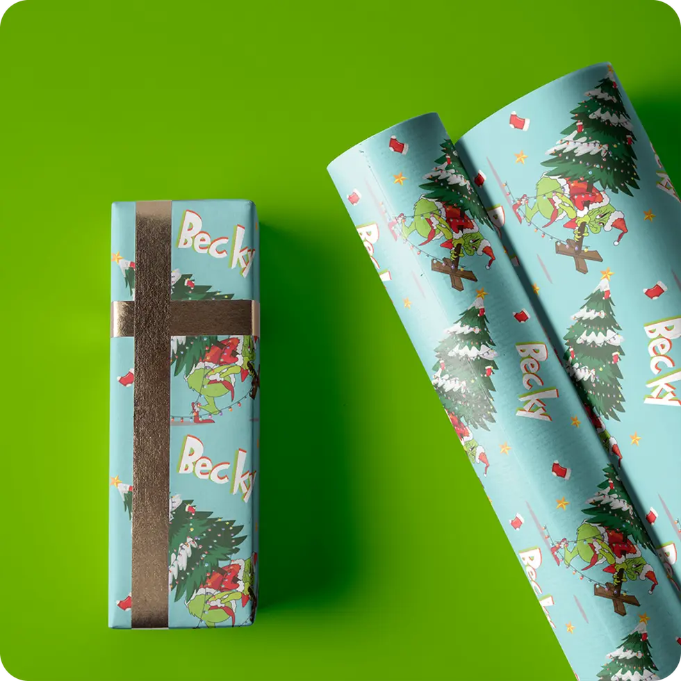 custom name tangled lights aqua wrap