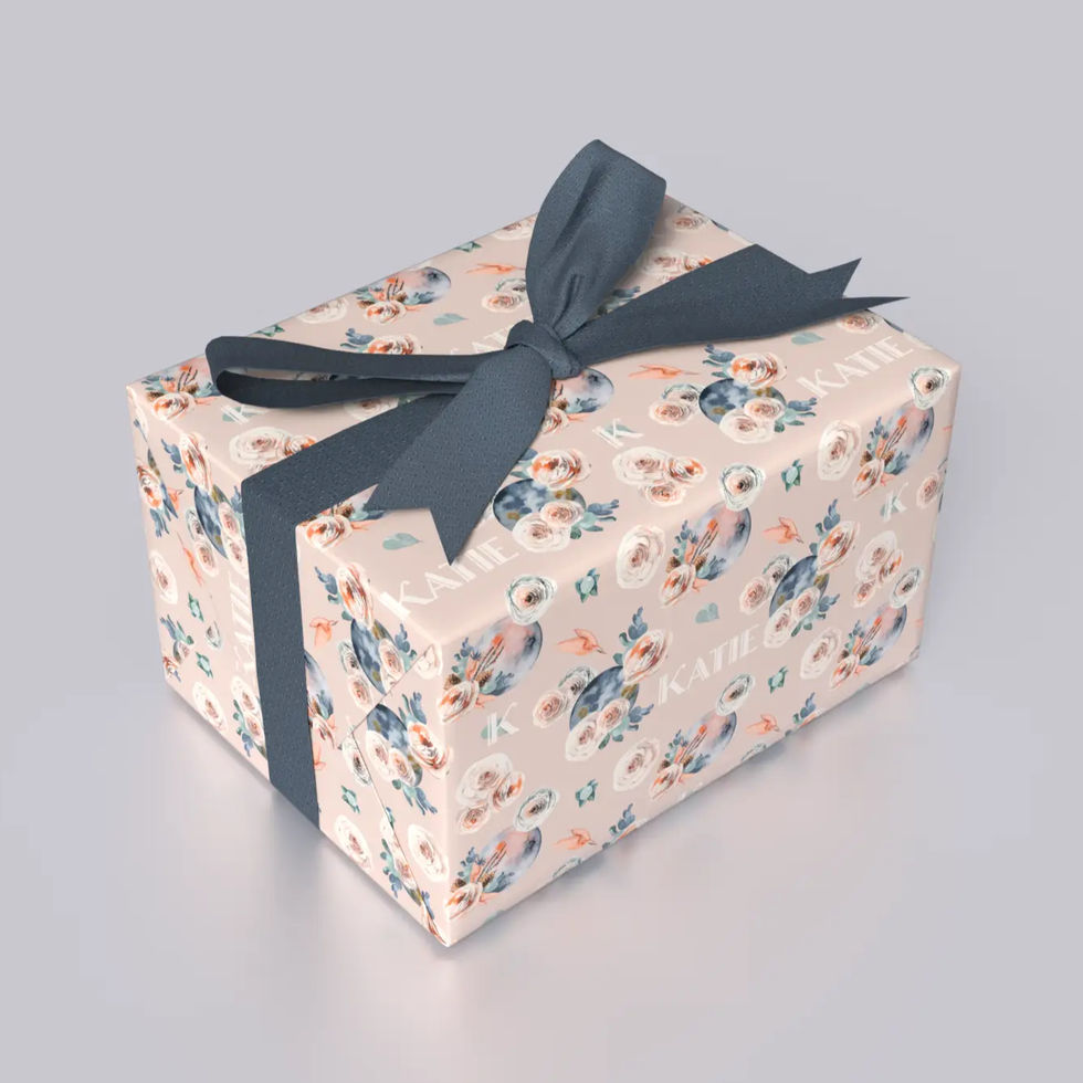 customized birthday wrapping paper