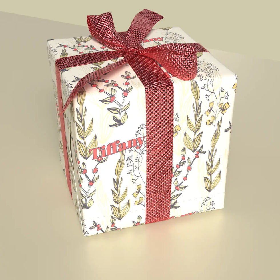 personalized Berry Meadow wrapping paper